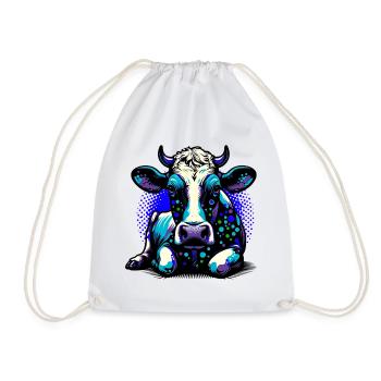 Vache - Sac de sport léger - blanc - Devant