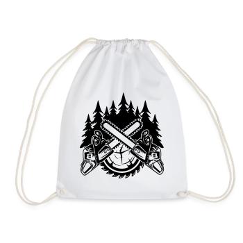 Tronçonneuses - Sac de sport léger - blanc - Devant
