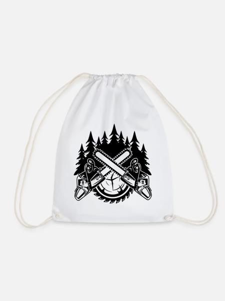 Chainsaws - Drawstring Bag - white