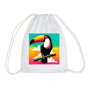 toucan - Sac de sport léger - blanc - Devant
