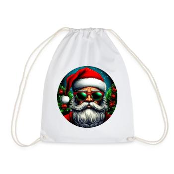 Cool Santa - Drawstring Bag - white - Front