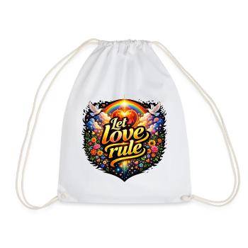 Que l’amour règne - Sac de sport léger - blanc - Devant