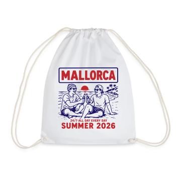 Mallorca Summer 2026 - Turnbeutel - Weiß - Vorne