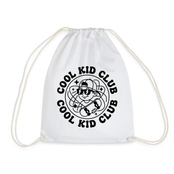 cool kids - Drawstring Bag - white - Front