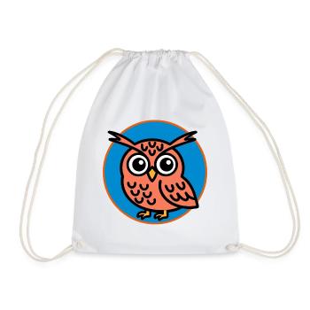Hibou mignon - Sac de sport léger - blanc - Devant