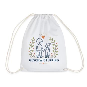 Geschwisterkind Geschwister Liebe - Turnbeutel - Weiß - Vorne
