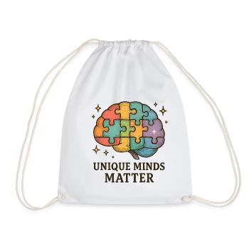 Puzzle Brain-Intelligent Coloré : Esprits Uniques - Sac de sport léger - blanc - Devant
