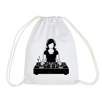 DJ - Turnbeutel - Weiß - Vorne