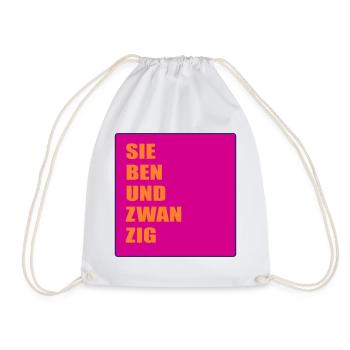 Jahr 2027 Siebenundzwanzig - Turnbeutel - Weiß - Vorne