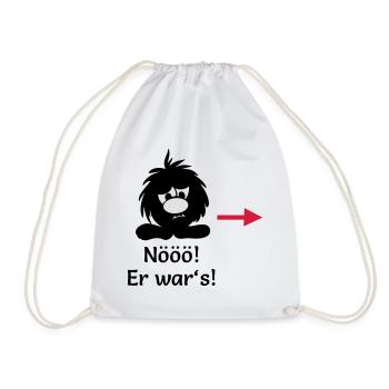 Nööö er wars Monster Smuffel - Turnbeutel - Weiß - Vorne