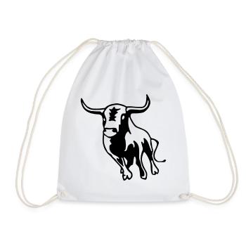 Stier,Torero,Bulle,Matador, - Turnbeutel - Weiß - Vorne