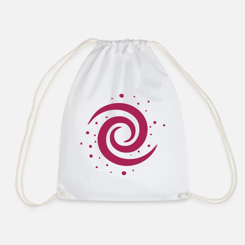space - Drawstring Bag - white