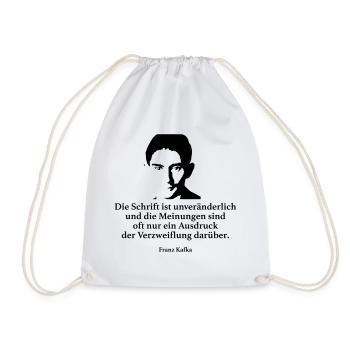 Kafka: L'écriture est fixe et le Mei - Sac de sport léger - blanc - Devant