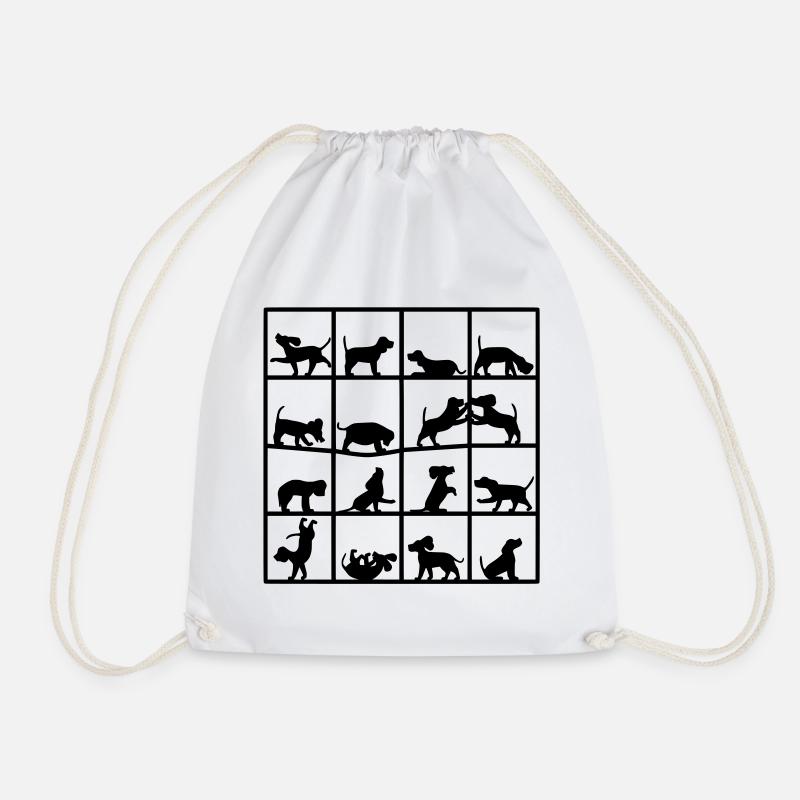 Dog Cube Beagle - Turnbeutel - Weiß