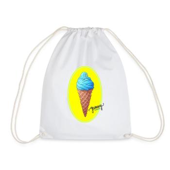 délicieux crème glacée - Sac de sport léger - blanc - Devant