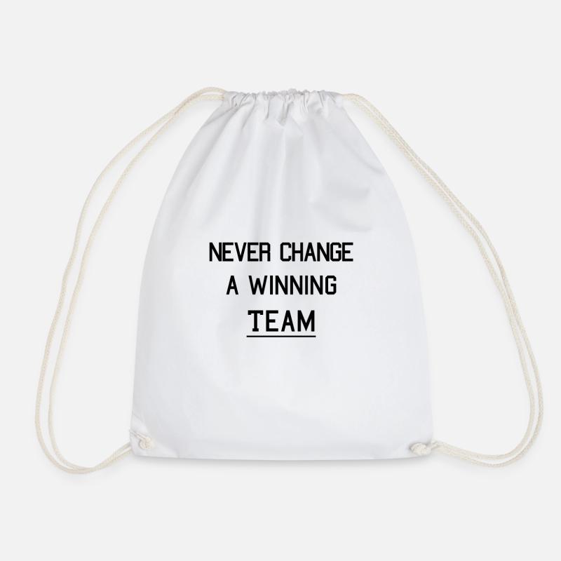 never change a winning team - Turnbeutel - Weiß