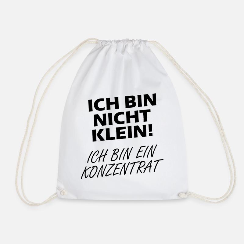 Ich Bin Nicht Klein Ich Bin Ein Konzentrat - Turnbeutel - Weiß
