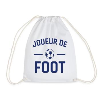 Joueur de foot humour football cadeau footballeur - Sac de sport léger - blanc - Devant