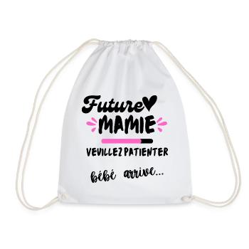 Future mamie cadeau annonce grossesse - Sac de sport léger - blanc - Devant