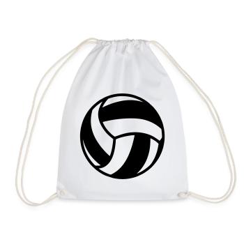 Volleyball - Turnbeutel - Weiß - Vorne