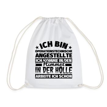 Operationstechnische Angestellte Geschenk lustig H - Turnbeutel - Weiß - Vorne