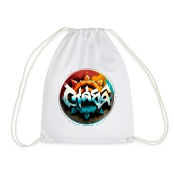Chakras Graffiti Theme 1 - Drawstring Bag - white - Front