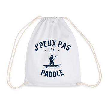 J peux pas j ai paddle - Sac de sport léger - blanc - Devant