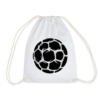 Handballer Handball Ball Logo Illustration Symbol - Turnbeutel - Weiß - Vorne