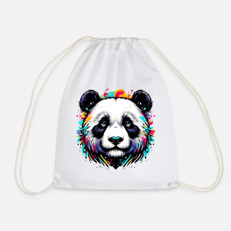 Panda - Turnbeutel - Weiß