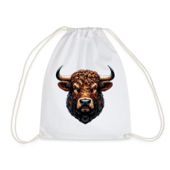 Taureau - Sac de sport léger - blanc - Devant
