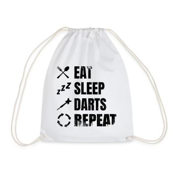 Dart Daily Schedule - Drawstring Bag - white - Front