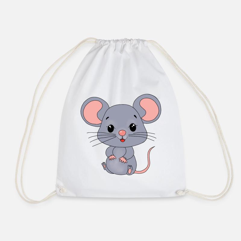 Maus Mäuse - Turnbeutel - Weiß