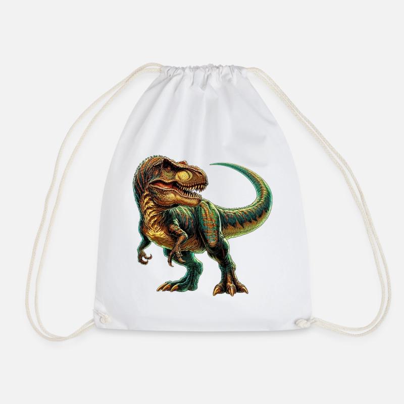 Dinosaurier - Turnbeutel - Weiß