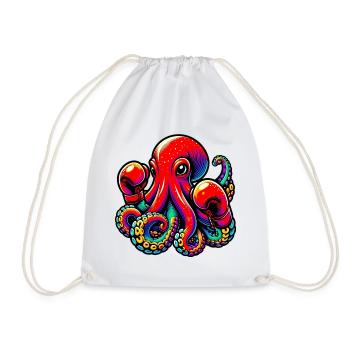 Pieuvre - Sac de sport léger - blanc - Devant