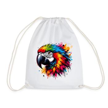 Perroquet - Sac de sport léger - blanc - Devant