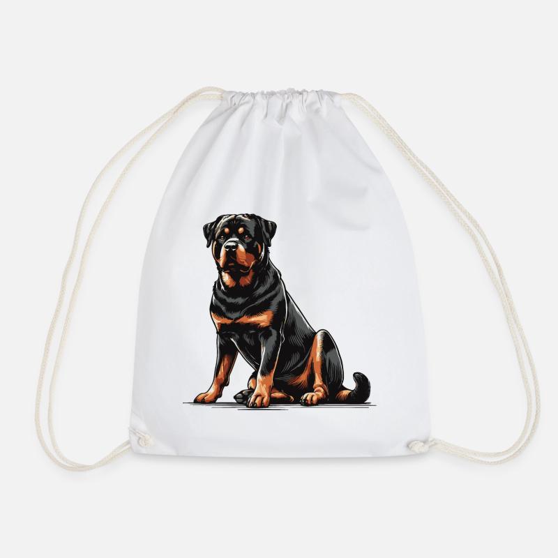 Rottweiler - Sac de sport léger - blanc