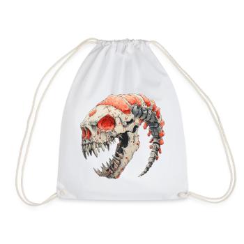 Alien Skull Horror - Drawstring Bag - white - Front