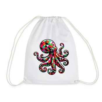 Pieuvre - Sac de sport léger - blanc - Devant