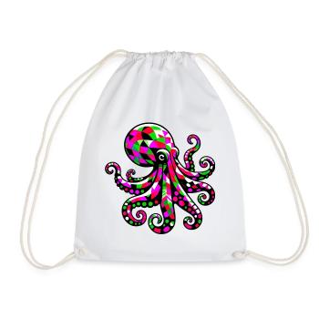 Pieuvre - Sac de sport léger - blanc - Devant