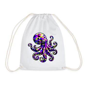 Pieuvre - Sac de sport léger - blanc - Devant