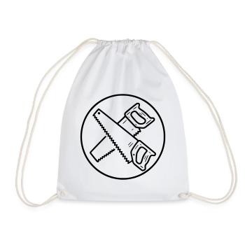 Cross saws - Drawstring Bag - white - Front