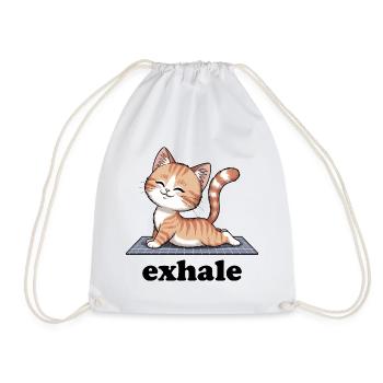 Exhale Yoga Citation Chat Mignon - Sac de sport léger - blanc - Devant