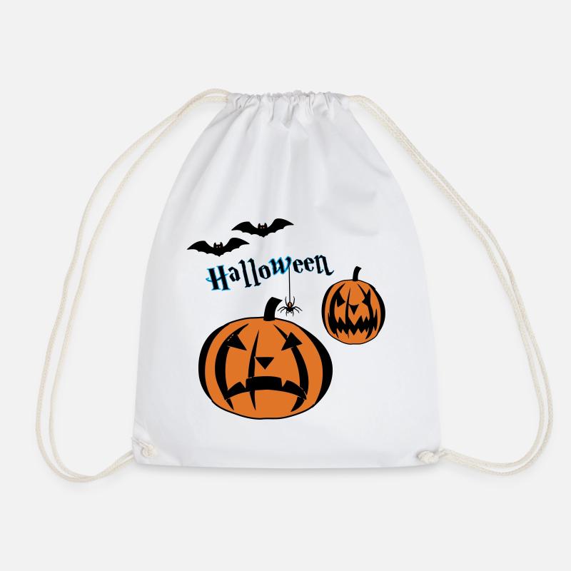 Halloween-- - Drawstring Bag - white
