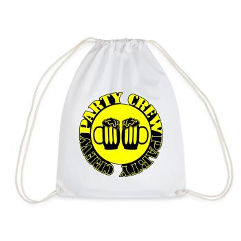 Party Crew Beer - Drawstring Bag - white - Front