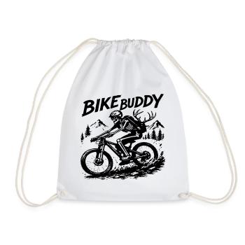 Bike Buddy Mountain Bike Adventure - Drawstring Bag - white - Front