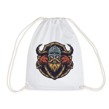 Viking Boxer MMA - Drawstring Bag - white - Front