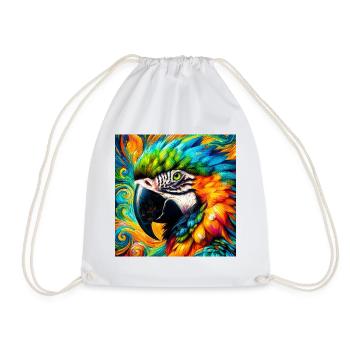 perroquet - Sac de sport léger - blanc - Devant