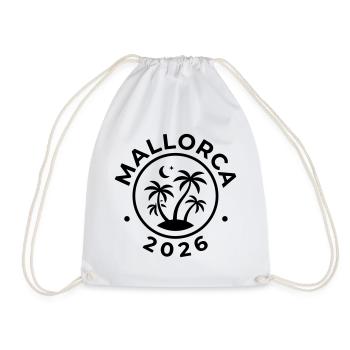 Mallorca 2026 - Turnbeutel - Weiß - Vorne