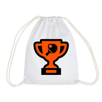 Vainqueur du tournoi de tennis de table Cup - Sac de sport léger - blanc - Devant