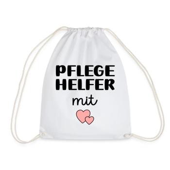 Pflegehelfer - Turnbeutel - Weiß - Vorne